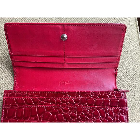 FOLLI FOLLIE red, REHAB crocodile-embossed wallet - Picture 10 of 14